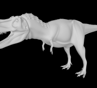 3D Printable Tarbosaurus vs Deinocheirus 1-35 scale pre-supported dinosaur  by Dino and Dog