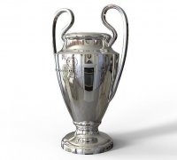 Copa Champions League Impresa En 3d 30cm Trofeo