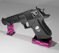 STL file WE ARMORER WORKS CYBERGUN DESERT EAGLE 50 AE UMBRELLA CORP  LIGHTNING HAWK LEON AIRSOFT GUN DISPLAY STAND 🏜️・Model to download and 3D  print・Cults