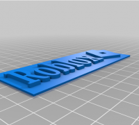 3D Printable Roblox Sign Dual Extruder by Mikey