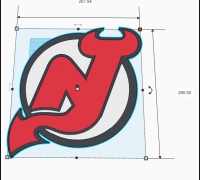 Hockey Player New Jersey Devils Rigged | 3D model
