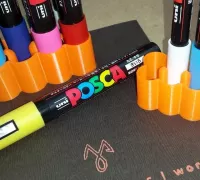 Posca Marker Pen Holder Stand 50 Marker Pens Digital File SVG for