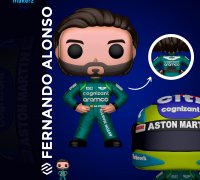 Archivo OBJ Funko Fernando Alonso 👾・Modelo para descargar e