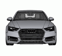 Free STL file audi model logo illusion 🚗・3D print design to download・Cults