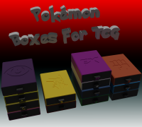 STL file Pokemon Cards Storage Box TCG Set 1 🐉・3D print object to  download・Cults