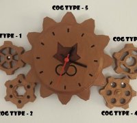 STL file Gear Clock ⚙️・3D print object to download・Cults
