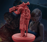 3D Printed Resident Evil 4 ADA WONG by Nhan Do