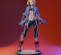 Cammy 3D Printed Figurine Collectable Fun Art Unpainted by EmpireFigures