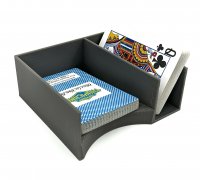 Card game storage case and draw & discard tray all in one! Kids ruin the  boxes to your card games? - two deck tall (40mm)