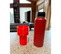 Hydro Flask Car Cup Holder Adapter, 3D Printed Fits 32oz 40oz Nalgene Water  Bottles With Silicone Boot 36 Oz YETI, 6 Colors, Cold Weather 