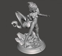 Emma Frost Marvel Statues Ready to Print STL 3D Print Model in