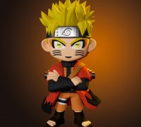 STL file Naruto Chibi - in t pose 👾・3D printable design to