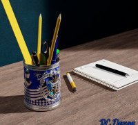 JBD Harry Potter Style Standing Pencil Case / Make up holder