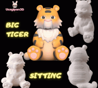 STL file Toradora Anime:Taiga sitting on a tiger・3D printing idea