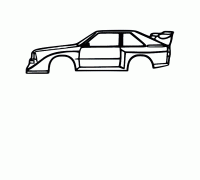 OBJ-Datei Schwellen für Autos. Hintere Kotflügel für Autos AUDI 2 Sport  Quattro 1986 1\1 Netz 🚗・Design für den 3D-Druck zum Herunterladen・Cults