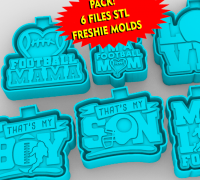 STL file squishmallow kawai pack 6 stl freshie molds - silicone