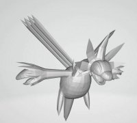 Pokemon - Deino Zweilous and Hydreigon with 2 poses 3D model 3D printable