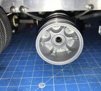 STL file RC Bruder Fendt 1050 3D printing rims+ wheel adapter