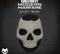 STL file Simon Ghost Riley Mask Call Of Duty cod modern warfare warzone  (inspired) 👻・3D printable design to download・Cults