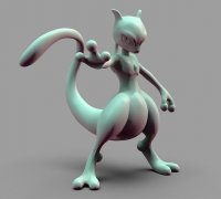 Free STL file Mewtwo / Mew (Pokemon 35mm True Scale Series) 🐉・Template to  download and 3D print・Cults