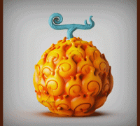 3D Print of One Piece Mera Mera no Mi (Devil's fruit) by alexpele