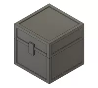 Chest Minecraft-inspired 3D Print Multiple Color Options 