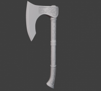 STL file Assassin's Creed: Valhalla - Eivor's axe 3D model 🪓・3D