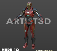 3D model Iron man Mark 85 VR / AR / low-poly