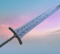 Crow Quills Sword Knife Dark Souls 3 STL Digital Model 3D 