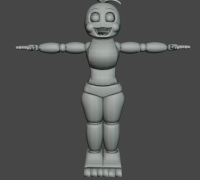 Fnaf 4 Chica Png Black And White Download - Fnaf Withered Chica