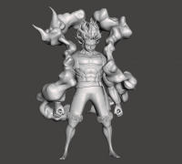 STL file Luffy Bounce man Gear 4 3D Model 👨・Design to download and 3D  print・Cults