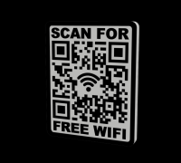 STL file 3D MULTICOLOR LOGO/SIGN - RickRoll Funny Fake Free WiFi