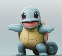 STL file POKEMON - MEGA CHARMANDER SQUIRTLE BULBASAUR 🐉・Model to download  and 3D print・Cults