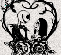 jack and sally stencil