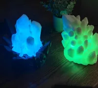 glowing crystal lamp by 3D Models to Print - yeggi