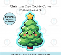 STL file Kawaii Christmas ornament 🎄・Model to download and 3D