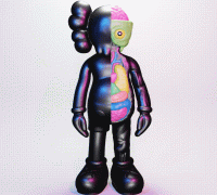 STL file KAWS BFF BEST FRIENDS FOREVER COMPANION 🎨・3D printable