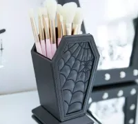 STL file Coffin Makeup Brush Holder ⚰️・Template to download and 3D  print・Cults