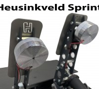 Dayton TT25 Bass Shaker Mounts for Sim Pedals Logitech Fanatec Thrustmaster  Heusinkveld 