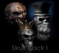 STL file stencil template skulls tombs airbrushing 🎨・3D printer model to  download・Cults