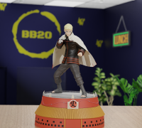 Projeto de Decoração 3D de parede Naruto Hokage