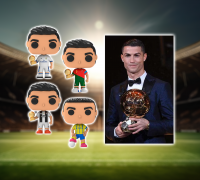 STL file Cristiano Ronaldo CR7 Stylized Statue ⚽・3D printer
