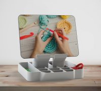 STL file Crochet Blocking Board with Drawer 🙈・3D printable model