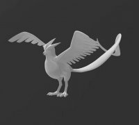 OBJ file Pokemon - Galarian Articuno(with cuts and as a whole) 🐉・3D  printer design to download・Cults