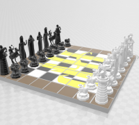 Harry Potter Wizard Chess Set - 3D on Behance