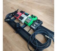 guitar pedalboard no velcro by 3D Models to Print - yeggi