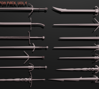 Grandmaster Witcher Wolven Silver Sword 3D Printable Model -  Hong Kong