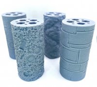 STL file Two texture roller pins, polymer clay rollers 💍・3D printable  model to download・Cults