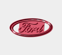 Free STL file Ford wall logo emblem 🚙・3D print design to