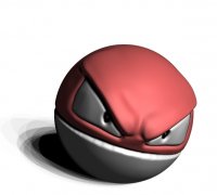 Voltorb and Voltorb Hisuian pokemon high-res 3D model 3D printable